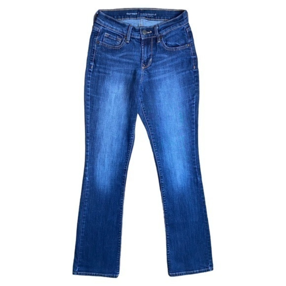 Old Navy Women’s Curvy Profile Mid Rise Casual Boot Cut Jeans Size 0 Regular